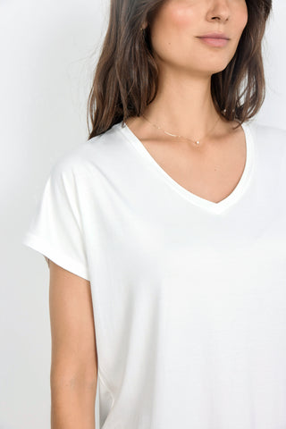 MARICA basis t-shirt i Offwhite