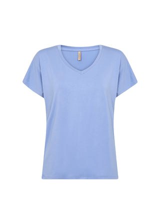 MARICA basis t-shirt i lys blå