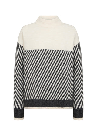 NESSIE 71 sweater med flot stribe effekt