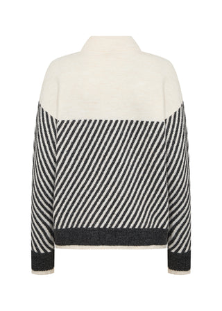 NESSIE 71 sweater med flot stribe effekt