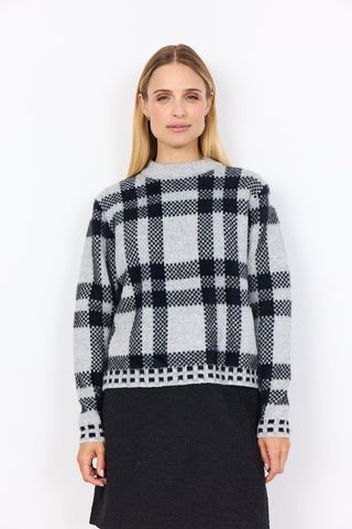 VIBSA 1 sweater med tern
