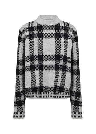 VIBSA 1 sweater med tern