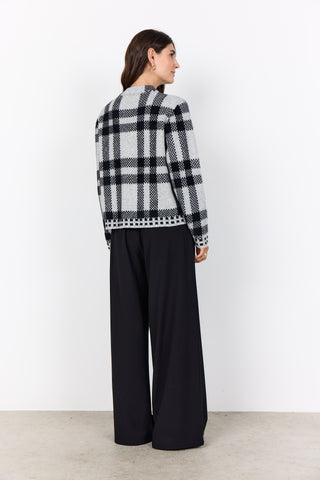 VIBSA cardigan i grå/sort