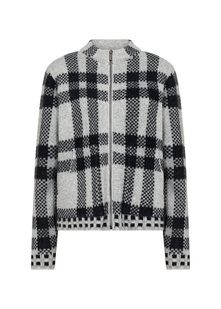 VIBSA cardigan i grå/sort