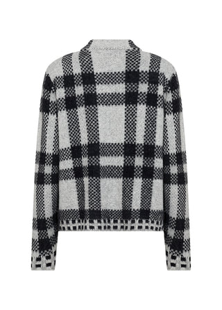 VIBSA cardigan i grå/sort