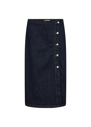 KIMBERLY nederdel i mørk denim