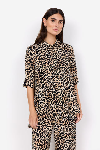 PIETTA skjorte med leopardprint