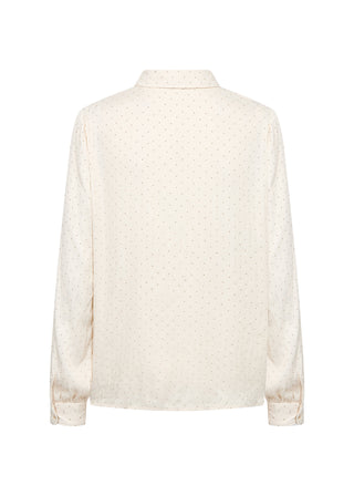 ALAINE skjorte med små guld-prikker