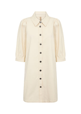 BESS 6 Denim kjole - Cream