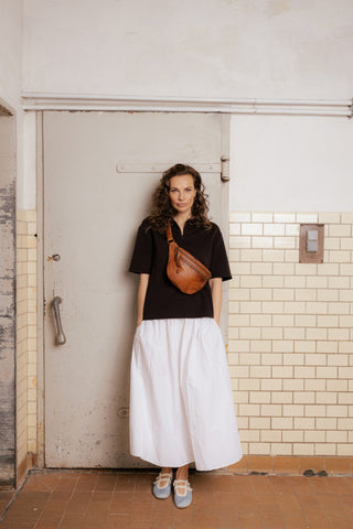 FAUST URBAN crossbody taske i Walnut