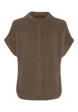 ELEANOR RACCOON Cardigan - Dark Brown