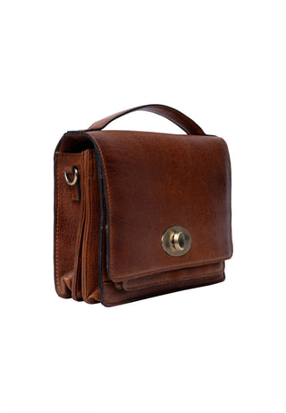 ALBA BIG taske i Walnut/Brass