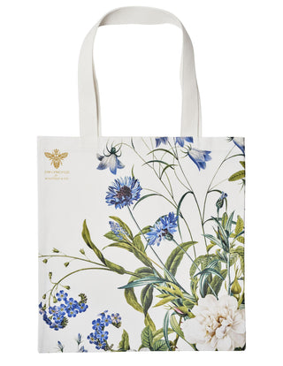 BOMULDSTASKE ØKOLOGISK - Blue Flower Garden JL