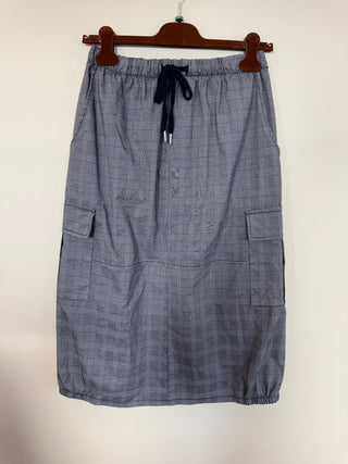 PERIDOT Skirt - Blue Check