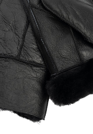 HENNY lammeskinds luffer - Black