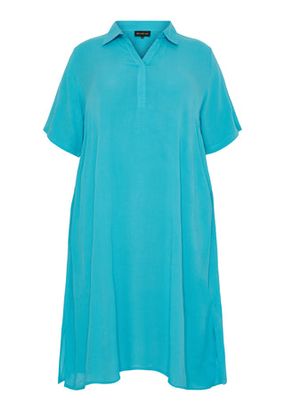 Klassisk KJOLE med lommer - Scuba Blue