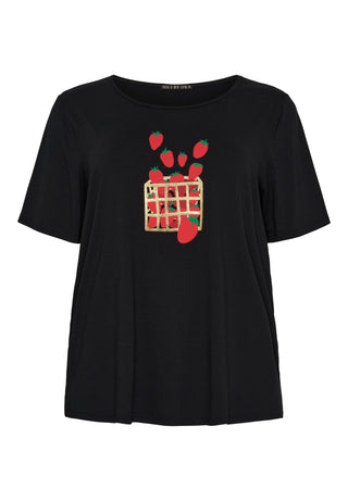 VISKOSE T-SHIRT - Strawberries