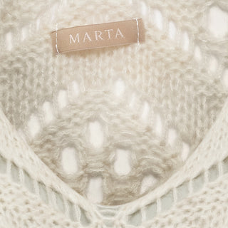 NIEVE Strik Bluse - Beige