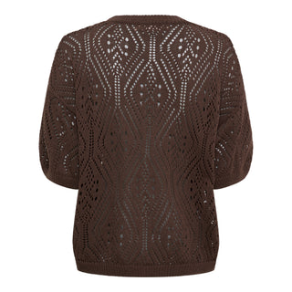 VINA Strik Bluse - Caffe
