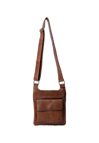 SARA SMALL skindtaske - Walnut
