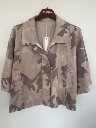 QUARTZ Skjorte / Jakke - Beige Camo