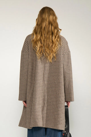 NUELANA EMBROIDERY COAT - Black Coffee