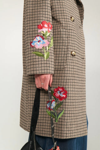 NUELANA EMBROIDERY COAT - Black Coffee
