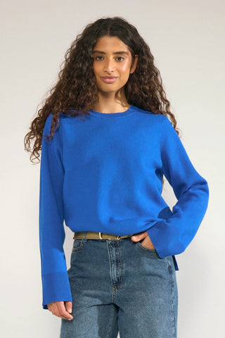 NUMARTA RELAXED PULLOVER - Princess Blue