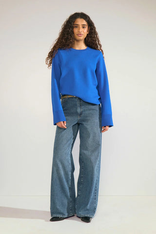 NUMARTA RELAXED PULLOVER - Princess Blue