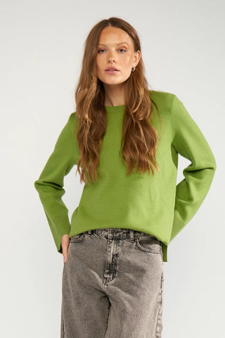 NUMARTA RELAXED PULLOVER - Calla Green