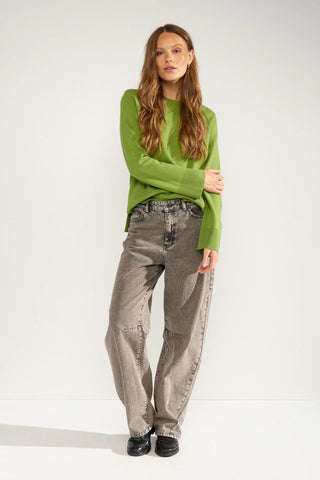 NUMARTA RELAXED PULLOVER - Calla Green