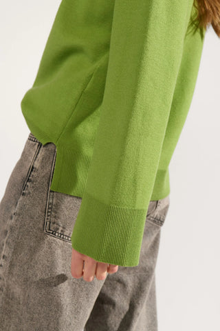 NUMARTA RELAXED PULLOVER - Calla Green