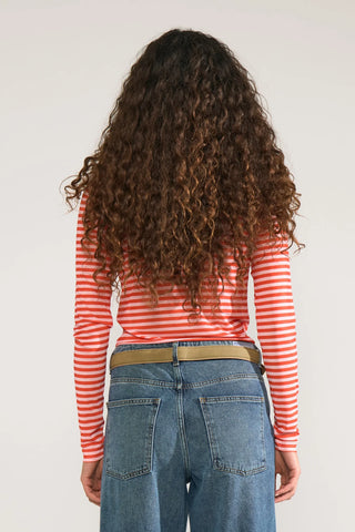NUSINE STRIPED MESH - Pink Lade