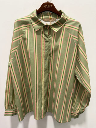 KALIA skjorte med Kaki striber