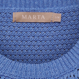 NAYLA Strik Top - Jeans Blue