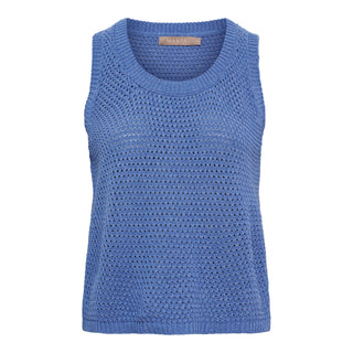 NAYLA Strik Top - Jeans Blue