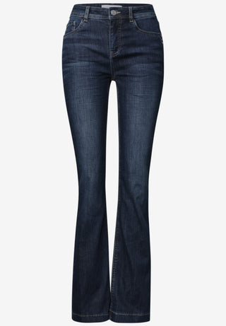 BLAIRE BOOTCUT HW - Dark Blue Wash