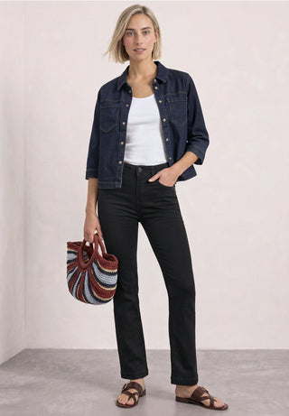 BLAIRE BOOTCUT HW - Black Rinse
