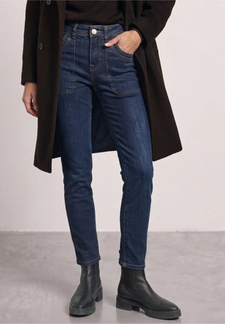 CHARLIE BOYFRIEND Jeans - Dark Blue Wash
