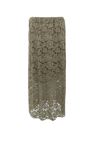 DEBBIE Lace nederdel - Army