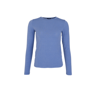 FAYE Lurex Bluse - Lt. Blue