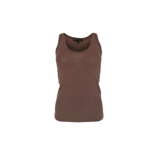 FAYE Lurex top - Chocolate
