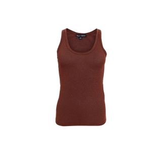 FAYE Lurex top - Coffee