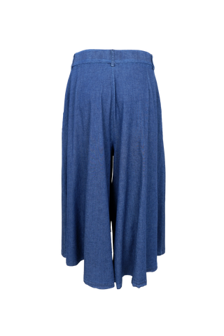 HERMIONE SPLIT Skirt - Denim Blue
