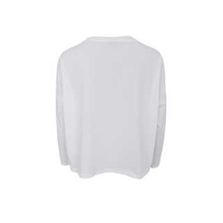 MAY LOOSE langærmet shirt - Hvid