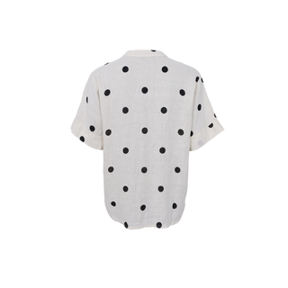 MELINA Hør Bluse - Dot