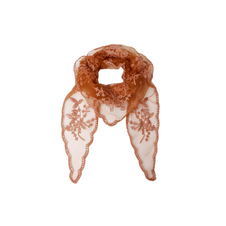 MIRIANA mini blonde tørklæde - Tobacco