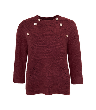 CAMMI strik pullover med flotte knapper