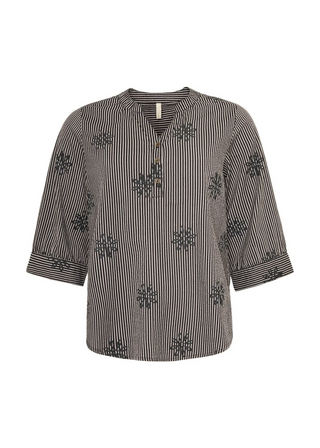 ELLA BLUSE - Grey Combi