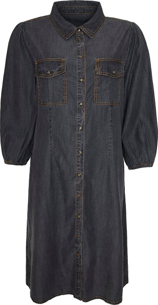 GILL dress i grå Tencel